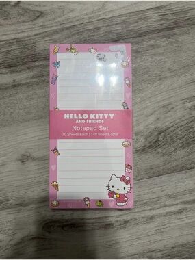 Hello Kitty Pink Lined Notepad Duo